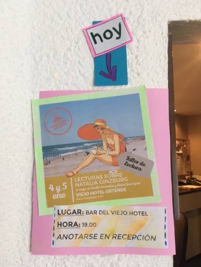 Taller en el Viejo Hotel Ostende. Enero de 2017.